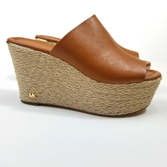 MICHAEL KORS Acorn Cunningham Espadrille Wedge Slide Sandal - Picture 9 of 15